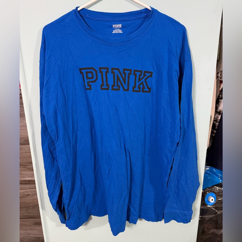 Pink brand long sleeve t shirt